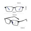 Titaninum Progressive Multifocal Glasses Unisex Flexible TR90 Reading Glasses Vintage Near Far Presbyopia Eyewear for Men Women