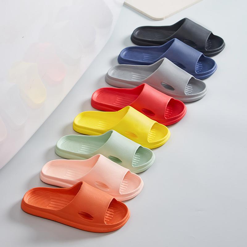 Indoor Home Household Thick-soled Slippers Men's Summer Bathroom Bath Non-slip Couple Cool Slippers