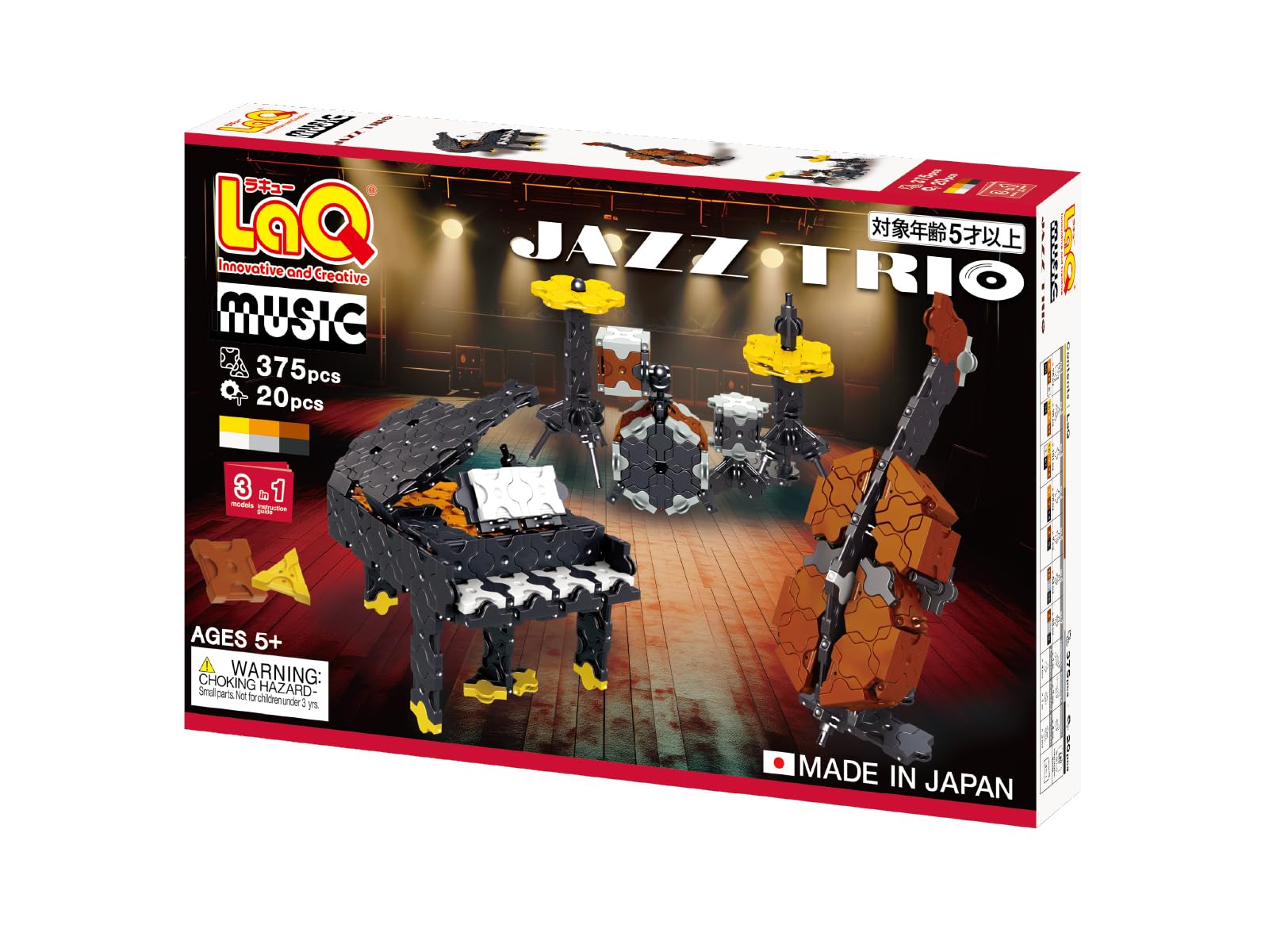 

Yoshiritsu LaQ Музыкальное джазовое трио L009326 (375шт+СП20шт) чёрный