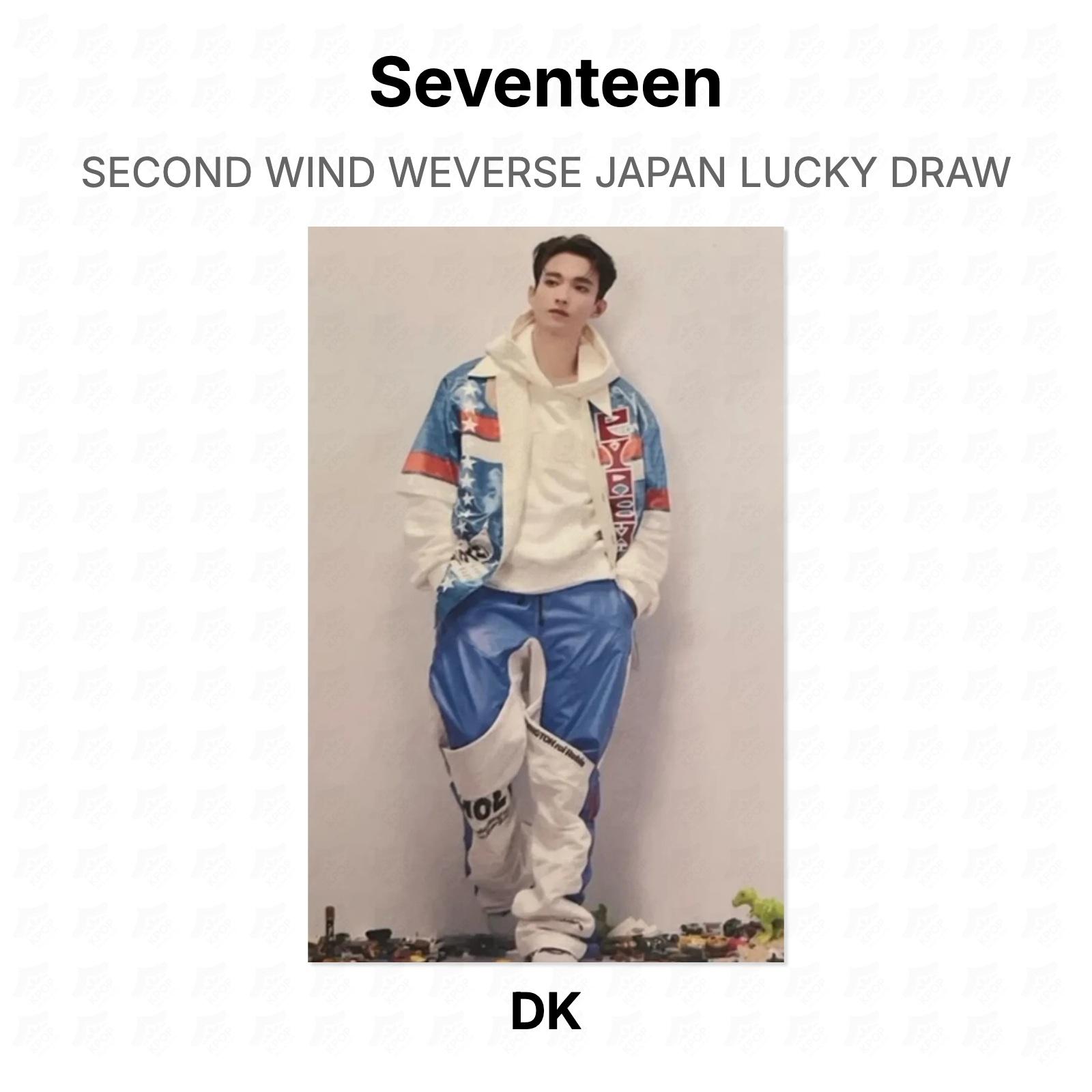 Seventeen SECOND WIND WEVERSE JAPAN LUCKY DRAW Official Photocard DK