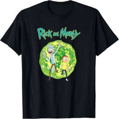 Portal Dimensional de Rick y Morty, Camiseta de Manga Corta