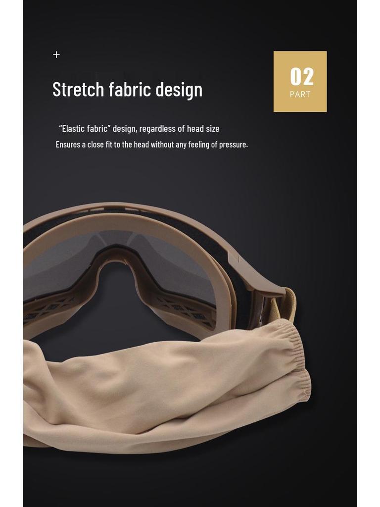Unisex Tactical Goggles: Outdoor CS Glasses for Special Forces - Explosion-Proof & UV Protection