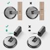 Fixed Home Bedroom Bathroom Door Windproof Zinc Alloy Mechanical Floor Suction Without Punching Anti-collision Door Stopper Bolt