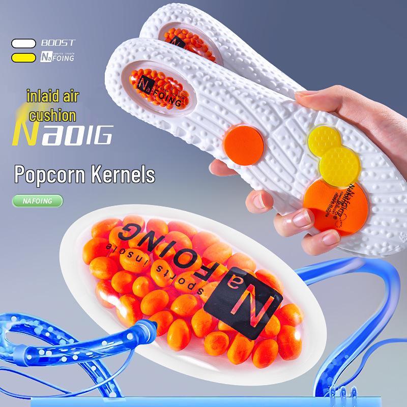 Air Cushion Shock-Absorbing Sports Insoles - Enhanced Comfort for Men & Women, High Elasticity & Sweat Absorption