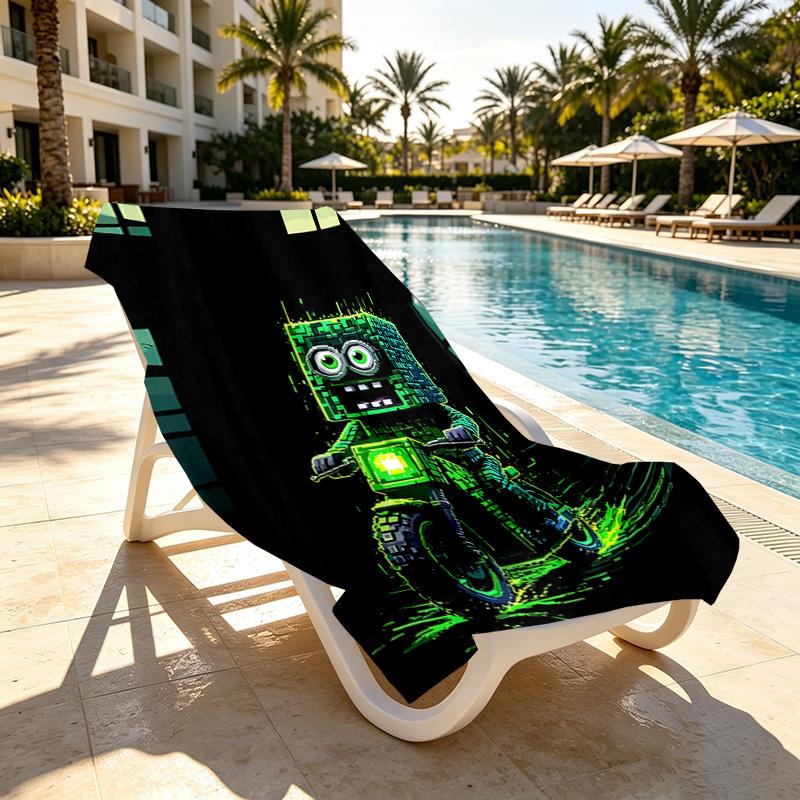 Gamer Print Beach Towel Design, Soft, Lightweight. for Home Bathroom, Spa, Pool, Yoga, Surfing, Camping, Gift for Family, Friend