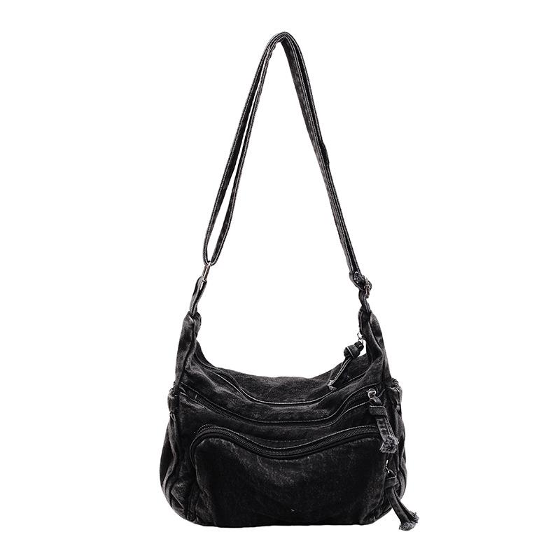 Women's bag retro literary denim mailman bag new campus commuter messenger bag shoulder bag