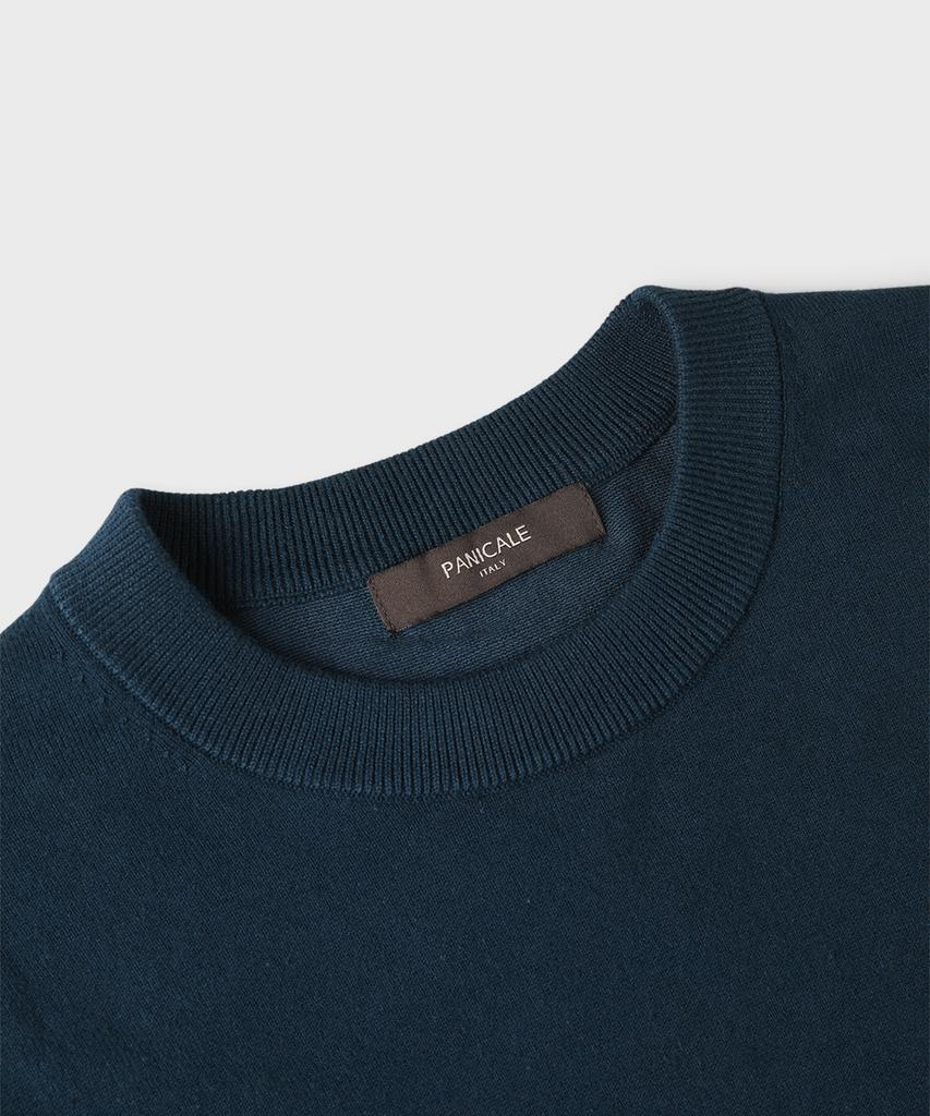 PANICALE Blue Logo Round Knit