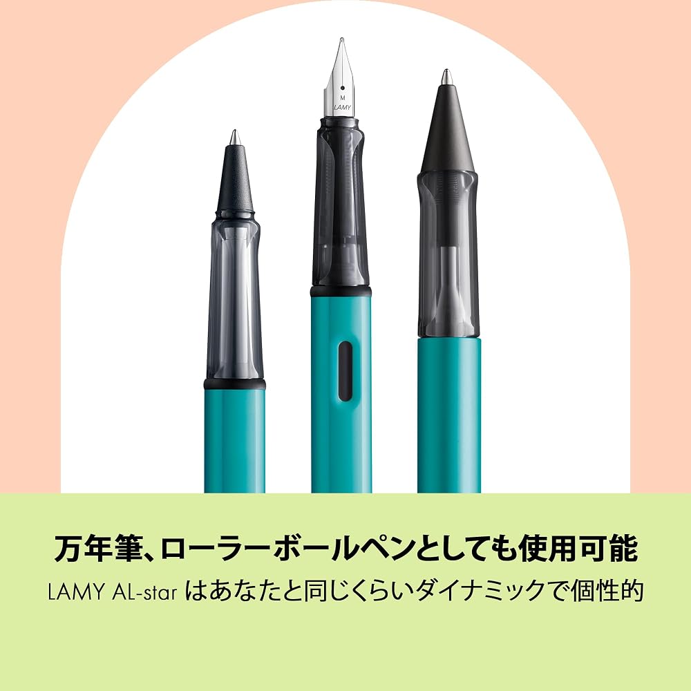 LAMY AL-Star Tourmaline Ballpoint Pen - Clear Ergonomic Grip Pen Line Width M - Lightweight Alumi...