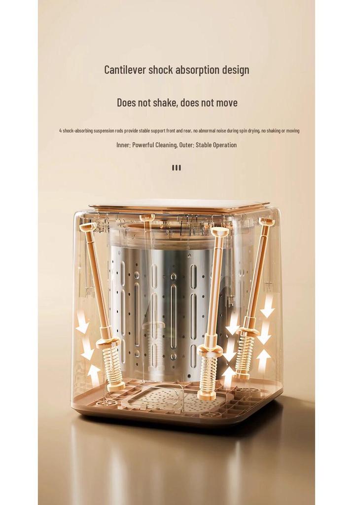 OIDIRE Compact Automatic Sock Washer & Dryer