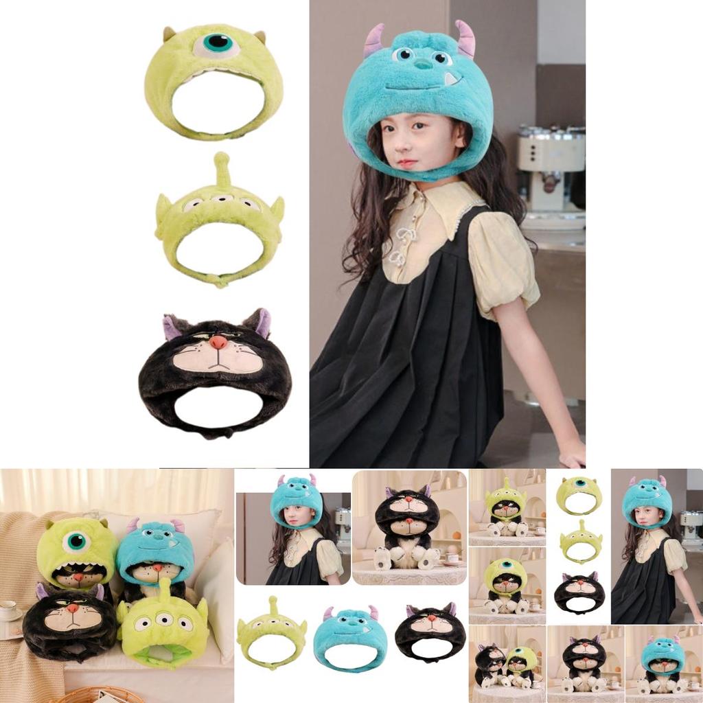 Cute Cartoon Three-eyed Plush Hat For Girls, Winter Warmth And Photo Prop