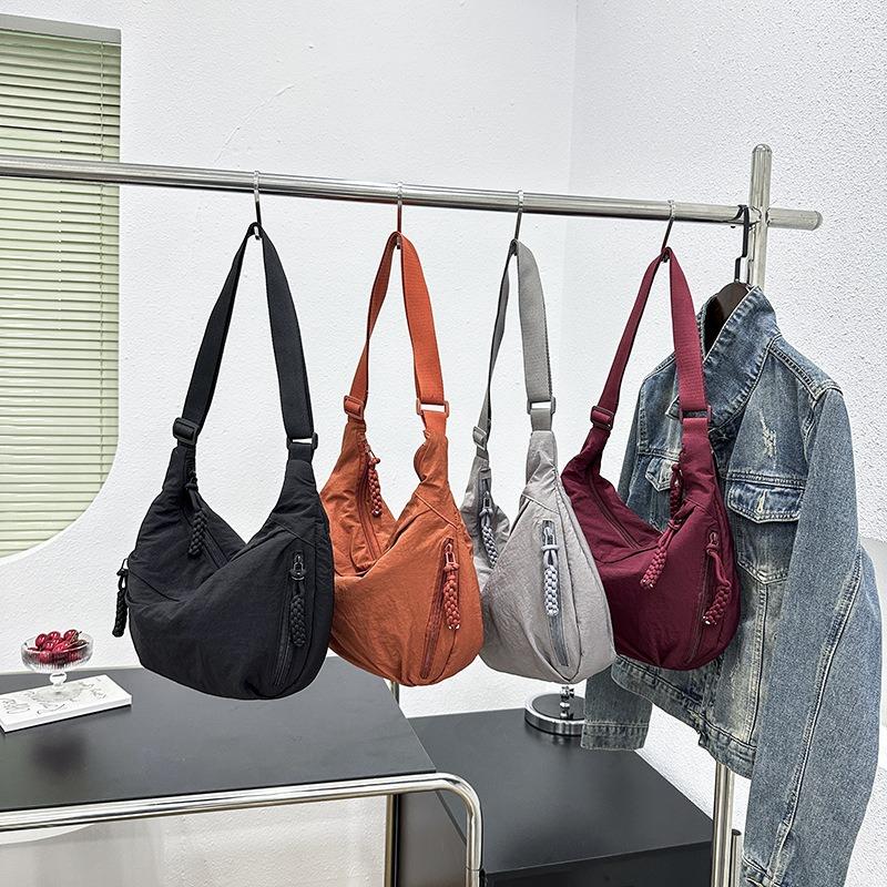 One-shoulder cloth bag versatile dumpling bag women's simple large-capacity messenger bag women's new student small cross bag