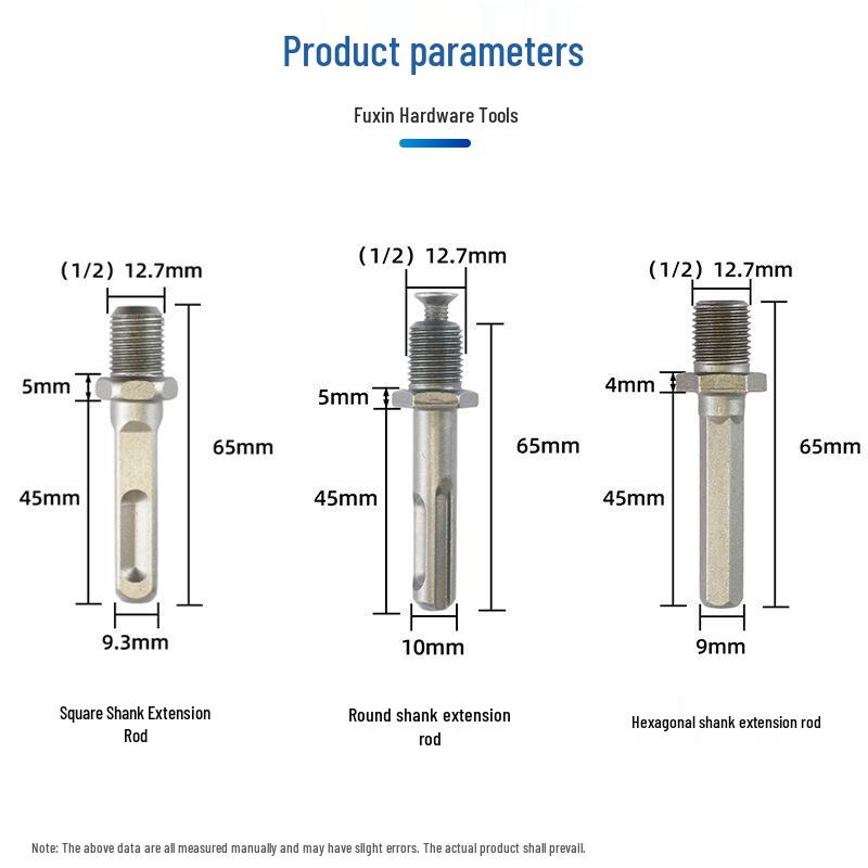 Pneumatic Electric Drill Head Conversion Chuck: Square, Round, Hexagonal Handle Adapter for Electric Wrench.