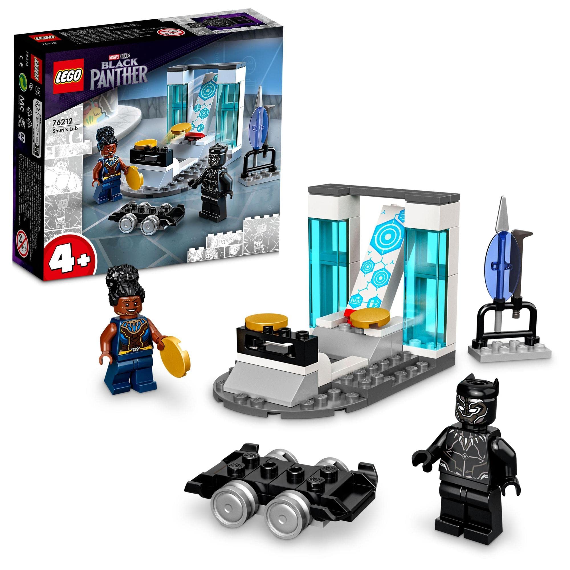 

LEGO Super Heroes Marvel Lab 76212 Игрушечный блок Подарочный супергерой Американский комикс Мальчики от 4 лет и старше Шури