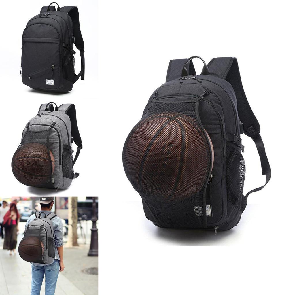 Versatile Men's Backpack Travel Hiking School Bag Rucksack With Usb Port For 15.6" Laptop