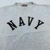 Vintage 90s US NAVY HEATHER T-Shirt MEDIUM Military