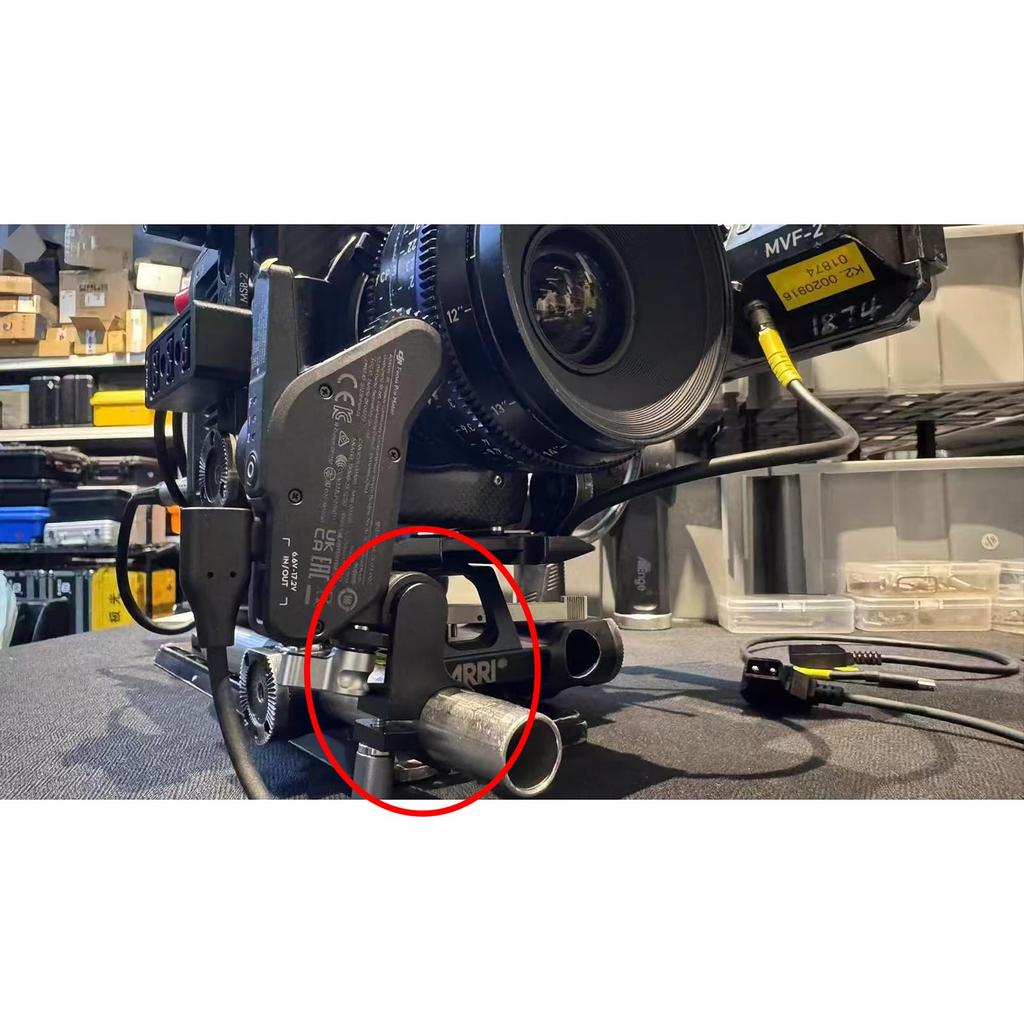 HangTon Rod Clamp Mount 15mm To 19mm Adapter Converter for DJI Focus Pro Motor 19mm Rod Black Bracket, Mount,