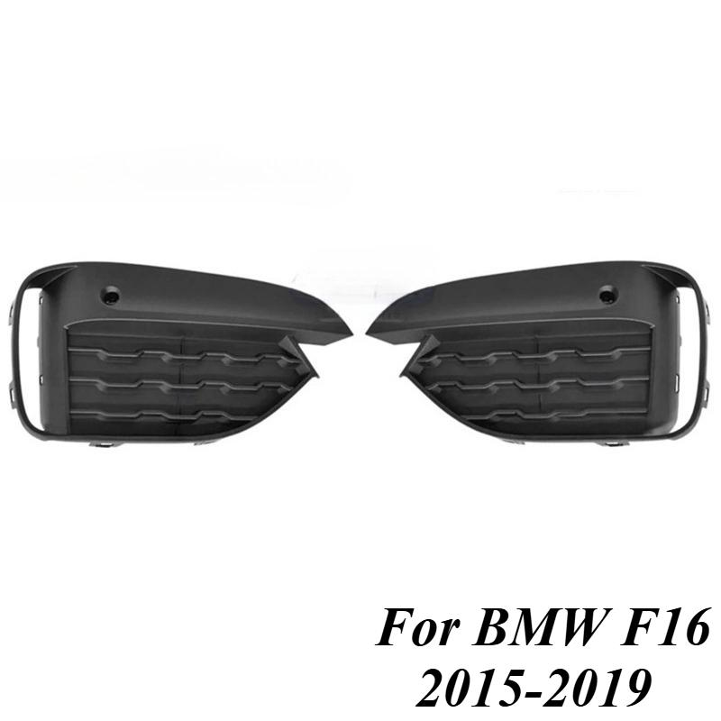 Pro 2015- BMW F16 X6 35i 35iX 50iX Přední nárazník Mlhové světlo Mřížka Kryt mřížky 51118069333 51118069334