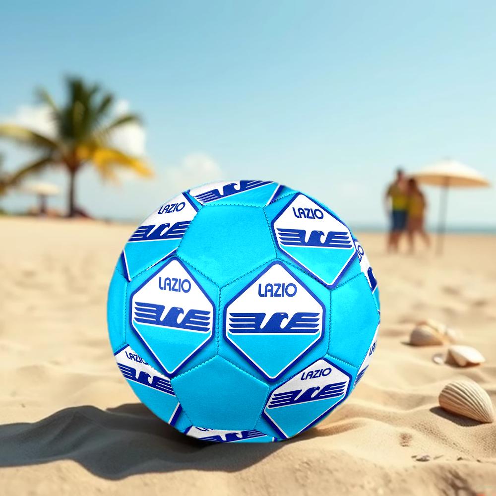 Pallone da Calcio Lazio FC, colorato, adatto a tutte le età, cucito a macchina, materiale PVC, qualità da competizione, resistente e ad alto rimbalzo