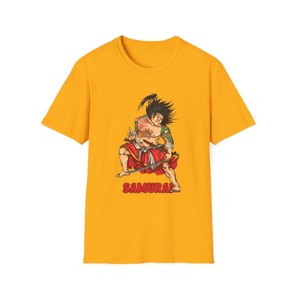 

Samurai Graphic T-Shirt, Manga Tee for Anime Lovers, Casual Wear, Gifts 4XL