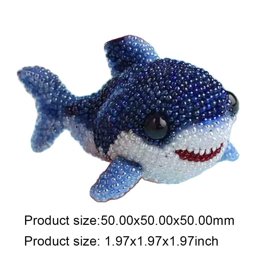 Creative Beaded Embroidery Kit Wear Resist Ocean-Themed Bead Embroider Suit Cute Ocean Animals Embroidery for Craft Lovers