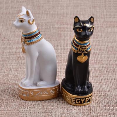 Mini Egyptian Bastet Cat Statue Sculpture Egypt Goddess Figurine Home Decor