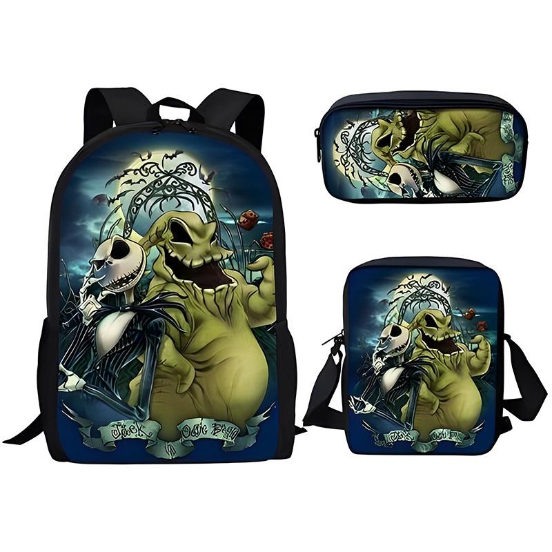New Cross-border Backpack Set For Christmas The Nightmare Before Christmas Theme