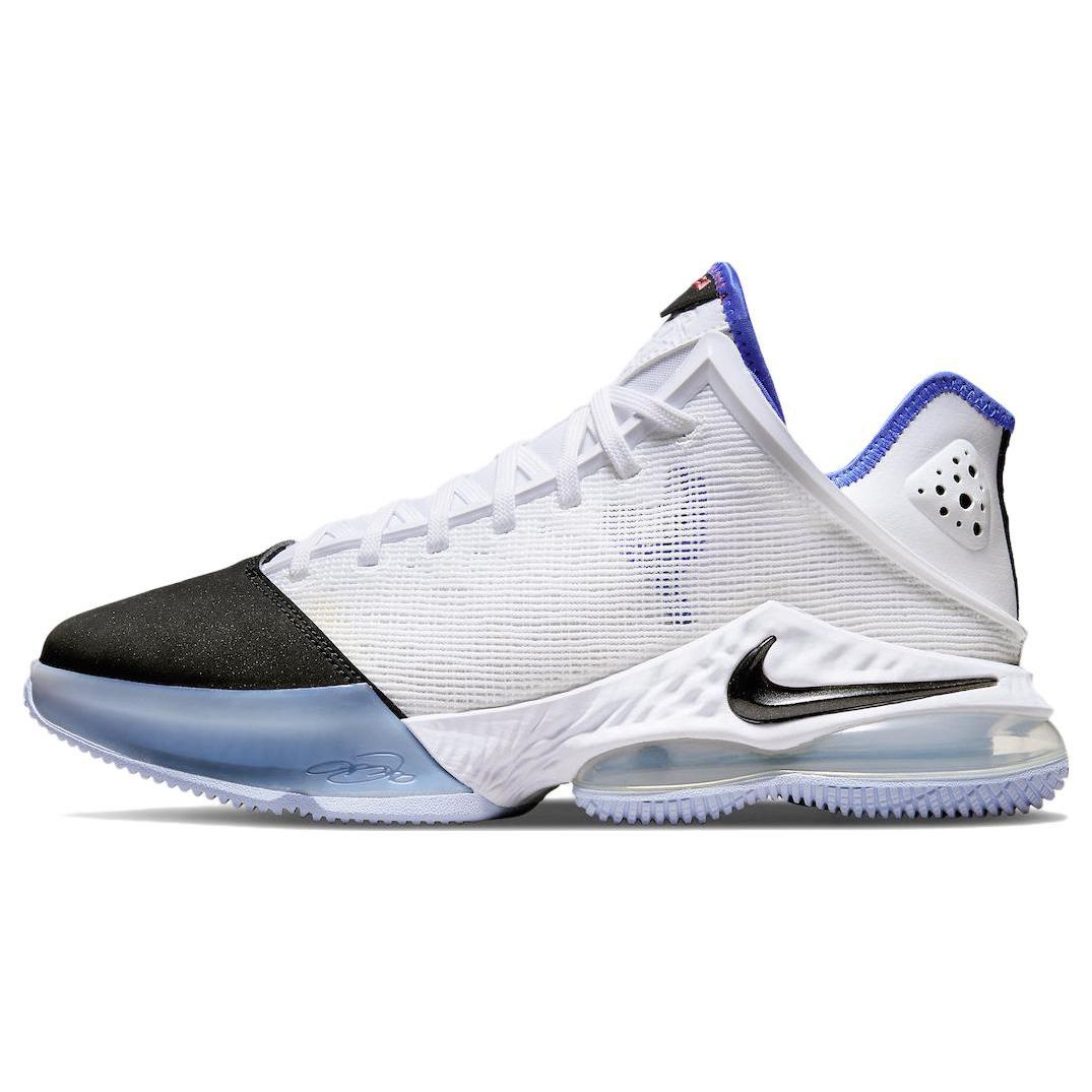 

Nike LeBron 19 Low White Medium Blue Siren Red Black 41