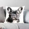 1pc Cute Pet Mini French Bulldog Pillow Case Square Bedroom Sofa Leisure Comfort Cushion Car Living Room Home Decoration