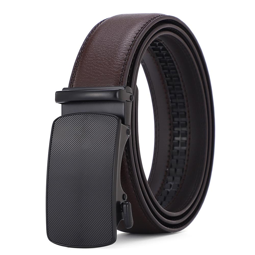 Automatic Buckle Men Belt Leather Belt for Men Genuine Leather Men Designer Belts Goth Formal Office Accessries 3.5cm