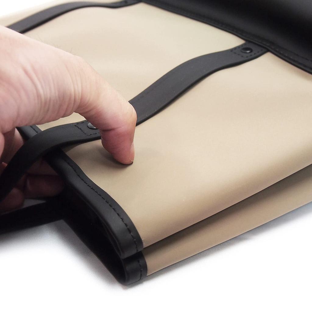 SIMON CARTER 2-Way Backpack, Men's Handbag, Business Backpack, Business Tote, Christmas Gift (Large, Beige)