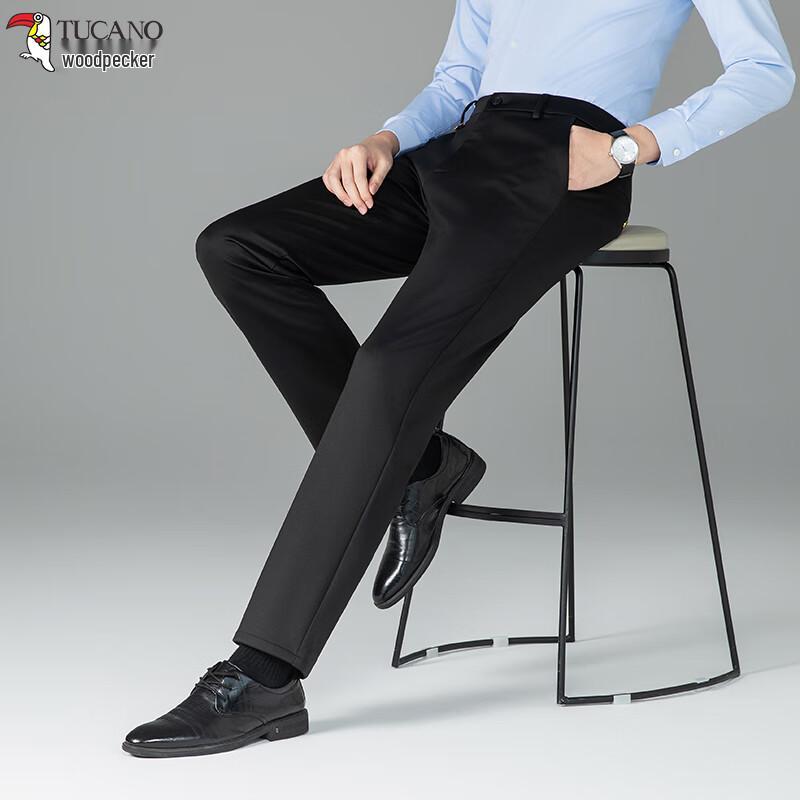 TUCANO Men's Slim-Fit Straight-Leg Casual Pants