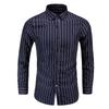 2026 Spring Men Striped Shirt Men Casual Long Sleeve Slim Fit Shirts Korean Base Tops Business Formal Laydown Shirt