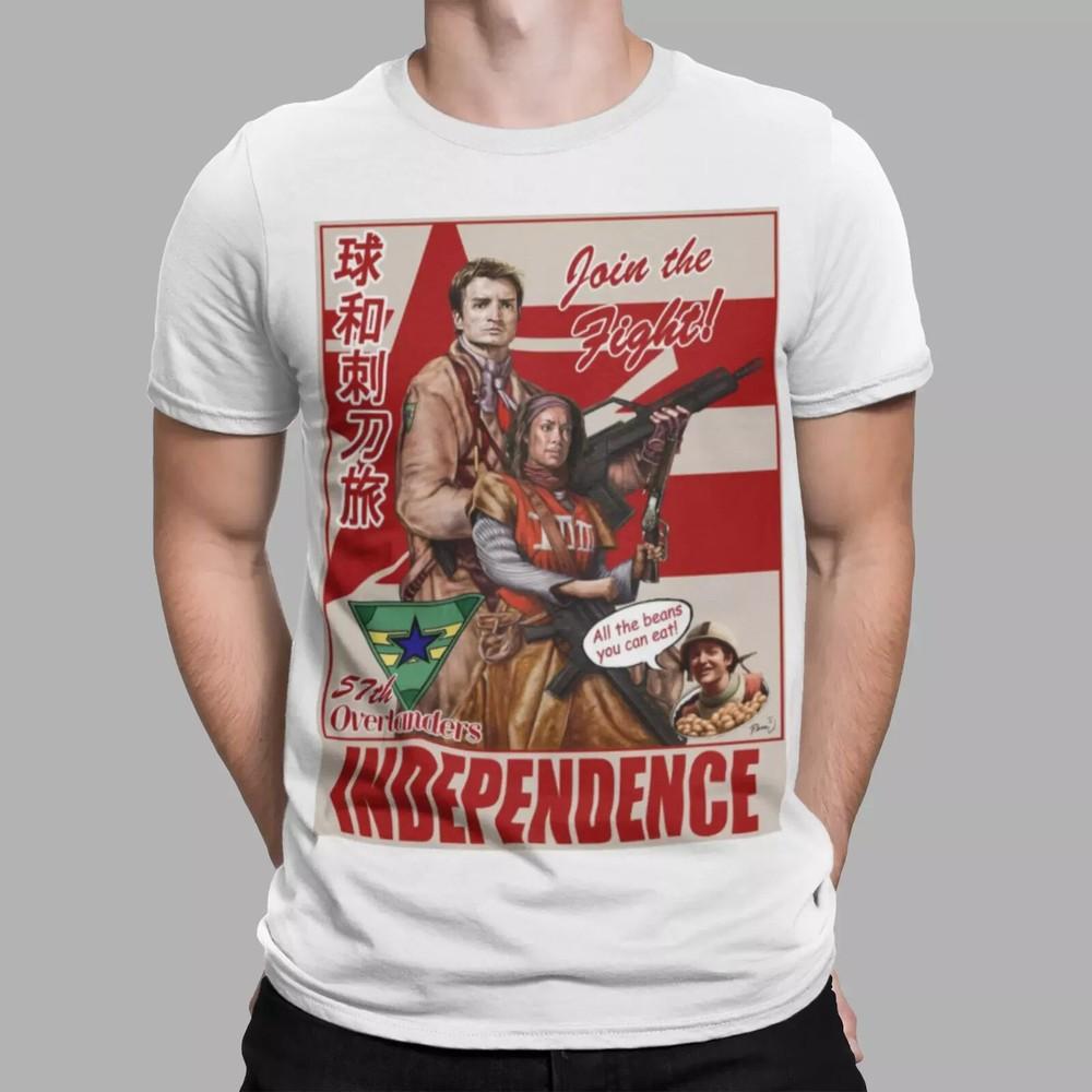 Serenity Firefly T-shirt Japanese Chinese Film Movie Independence Jap Gift Unisex T-Shirt XXXXL