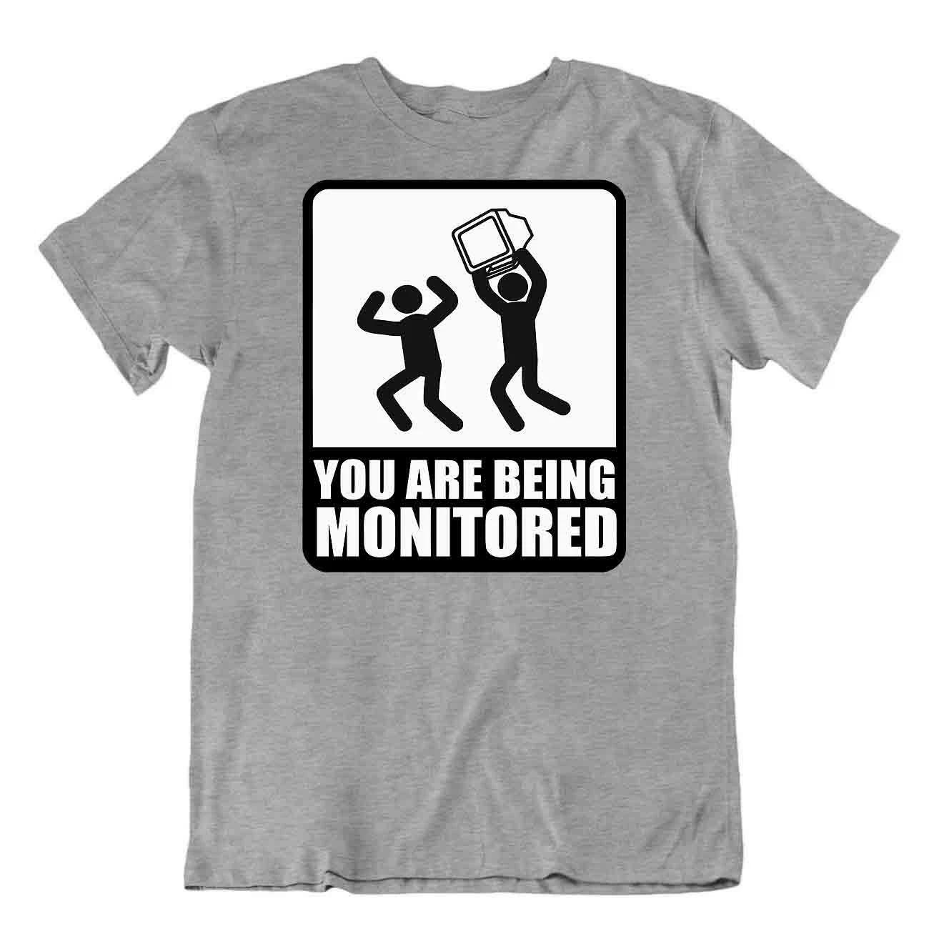Being Monitored Tshirt Programmer T-Shirt Networking Language Tee 3XL