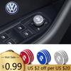 För VOLKSWAGEN VW 3D Aluminium Backspegelkontroll R Logotyp Knoppskydd Dekaler Tillbehör För VW Volkswagen Magotan B8 Tigua