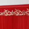 Lace Princess Privacy Door Curtain - No Drill, Anti-Peep, Decorative Partition for Bedroom or Living Room.