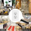 Smart Wall Outlet Cover Socket Plate With Automatic Led Night Light Sensor Function