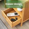 Simple solid wood bedside table, multi-layer drawer small cabinet, light luxury storage cabinet, simple bedside storage cabinet