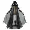 Black Bridal Shawl Witch Vampire Cosplay Cloak Halloween Double Cloak Game Party Costume Props Holiday Dress Up