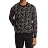 Suéter Jacquard de Lana Merino con Logo de Firma Empire FW23 para Hombre Negro CH360AJ2LY-0001