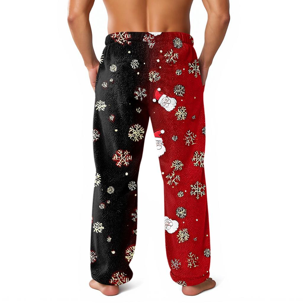 Herren Allover bedruckte Homewear-Hose Schlaf-Pyjamahose Lange Hose Pyjamahose