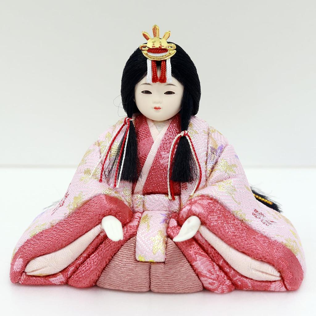Hina Dolls Hina Dolls Imperial Prince Decoration Kimekomi Dolls Kimekomi Imperial Prince Decoration Kazushu Kimura Momoyama Hina Pink Width 45 X Depth