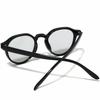 [FashionBerry] Black x Light Smoke Sunglasses, Fashion Glasses for Men and Women, Boston Style, Round Shape, 99% UV Protection, Lightweight, Clear