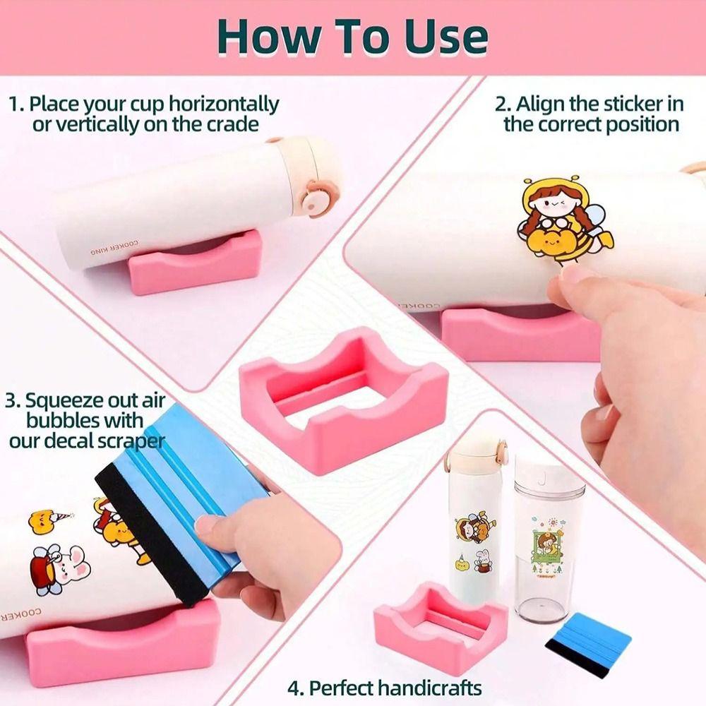 Functional Silicone Cup Cradle Small Built-in Slot Tumbler Holder Non-Slip Cup Holder Cup