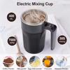 Auto-Stirring Smart Coffee Cup with Temperature Control & Digital Display, 316 Stainless Steel Magnetic Self-Heating Travel Mug