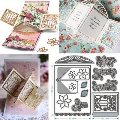 Forma na nůž Vyskakovací karta Scrapbook Kovová Uhlíková ocel Forma na nůž DIY Papírové umění Ražba Šablona pro řezání