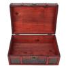 Retro Wooden Gift Box Essential Oil Alloy Hinge Decorative Treasure Storage Chest Box for Home Office