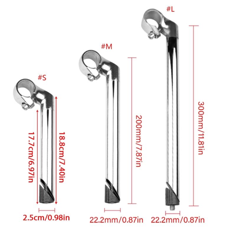 Ridicători de ghidon cu gât de lebădă Tija Aluminiu Aliaj Ghidon Ciclism 22.2mm Biciclete Tub Filetat Accesorii Biciclete Durabil