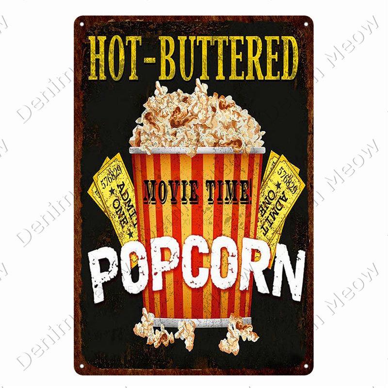 Vintage Pizza Tin Plate for Home Decor, Coffee, Donuts, Pizza, American, Kitchen, Home Decor, American Diner, Wall Posters, N375