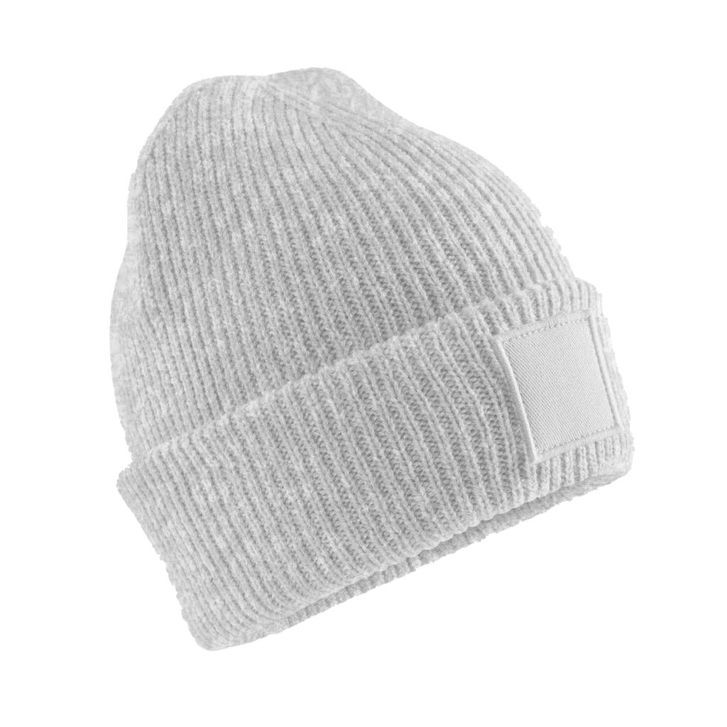 Beechfield Childrens/Kids Tonal Patch Cuffed Beanie